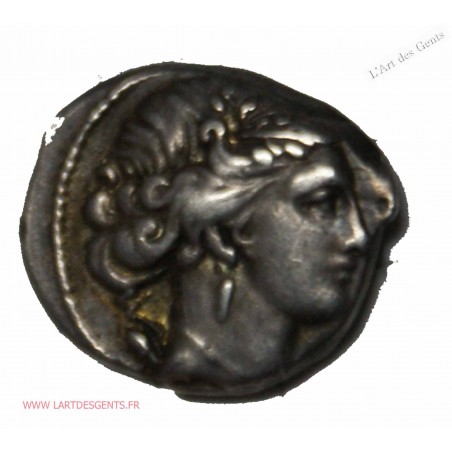 Drachme légère MARSEILLE  121-82 Av JC. TTB+, lartdesgents.fr