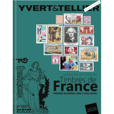 Catalogues de cotation des timbres de France - 2026- Yvert et tellier - lartdesgents