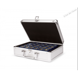 Valisette Numismatique CARGO S6 pour 144 pièces de 2 euros en capsules, Leuchtturm lartdesgents