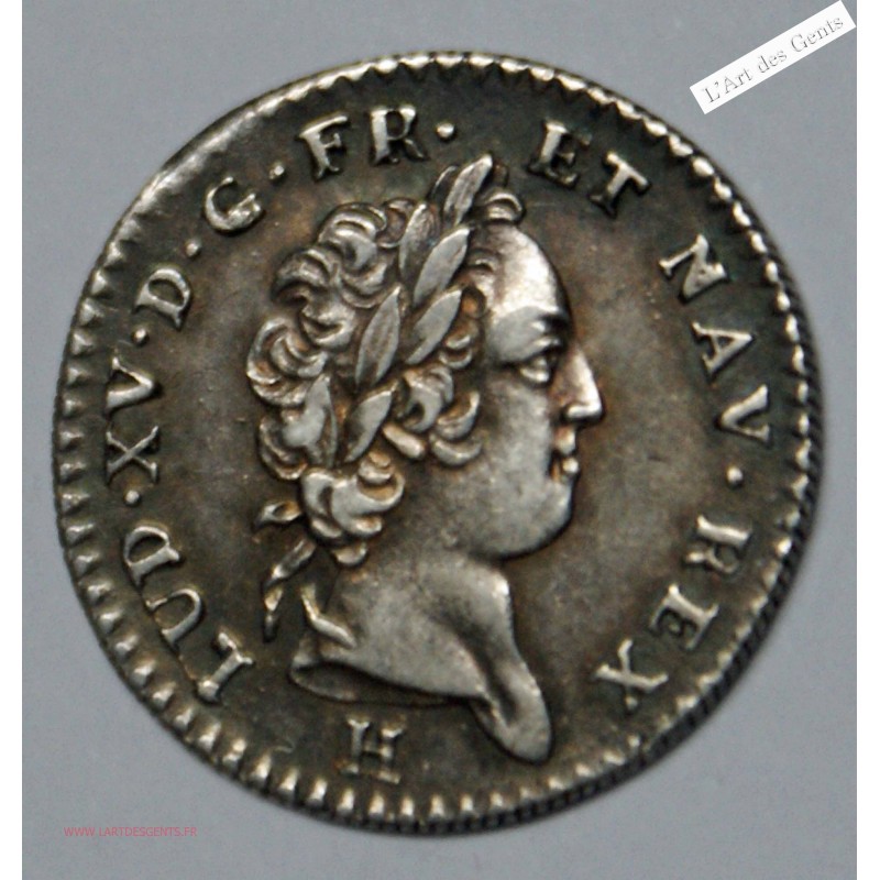 Douze sols 1731 La Rochelle Isle du vents, Louis XIV, lartdesgents.fr