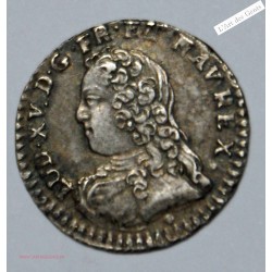 Vingtième 1/20 d'Ecu 1728 D Lyon Sup, Louis XV, lartdesgents.fr