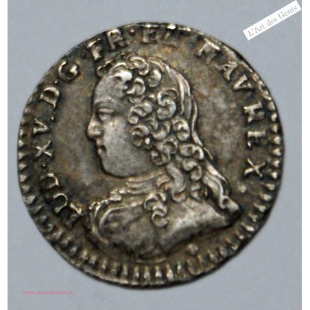 Vingtième 1/20 d'Ecu 1728 D Lyon Sup, Louis XV, lartdesgents.fr