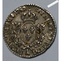 Vingtième 1/20 d'Ecu 1782 PARIS TTB+, Louis XVI BUSTE FORT, lartdesgents.fr