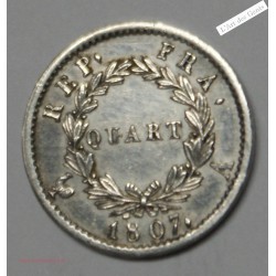 Quart de Franc 1807 A Paris...