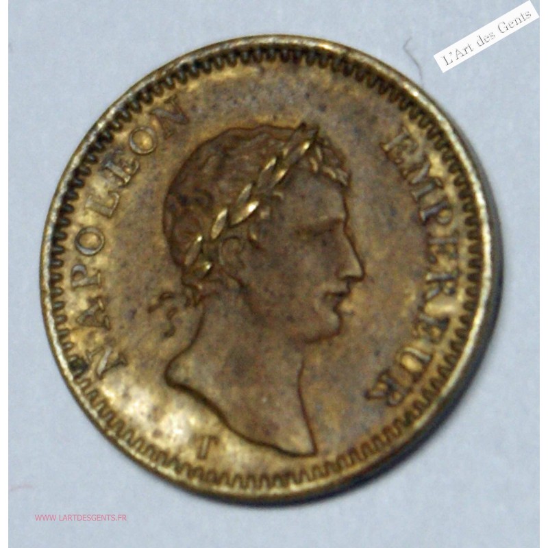 Essai Quart de Franc AN XII laiton. GENGEMBRE, SUPERBE, lartdesgents.fr