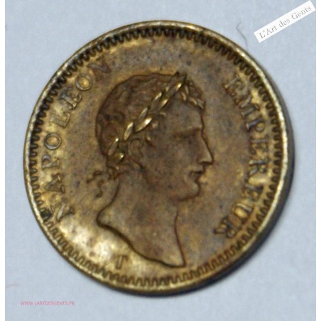 Essai Quart de Franc AN XII laiton. GENGEMBRE, SUPERBE, lartdesgents.fr