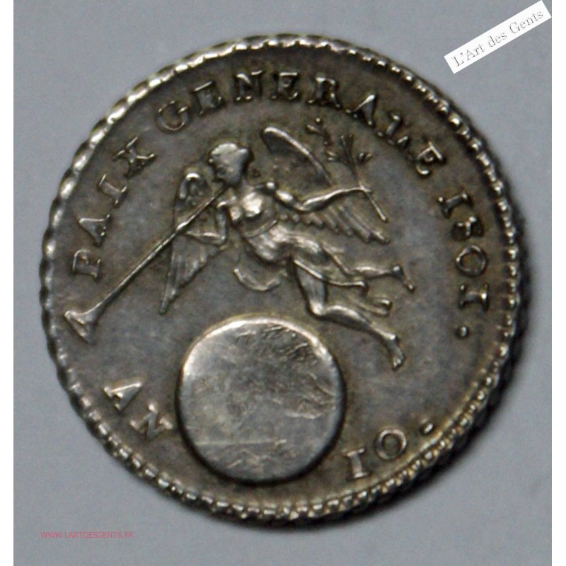 Médaille Paix de Lunéville 1801- AN 10, SUPERBE, lartdesgents.fr