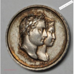 Médaille AR. Mariage Napoléon et M. Louise par Andrieu/Galle 1810, SUPERBE, lartdesgents.fr