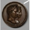 Médaille BR. Mariage Napoléon M. Louise par Andrieu/Galle 1810, SUPERBE, lartdesgents.fr