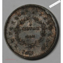 ESSAI Br. Grand module 1 Centime Napoléon II 1816 Superbe, lartdesgents.fr