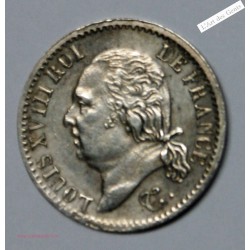 Quart de Franc 1817 A Louis XVIII Superbe, lartdesgents.fr