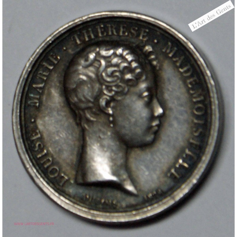 Médaille Ar. Mort du Duc de Berry 1820 SUPERBE, lartdesgents.fr