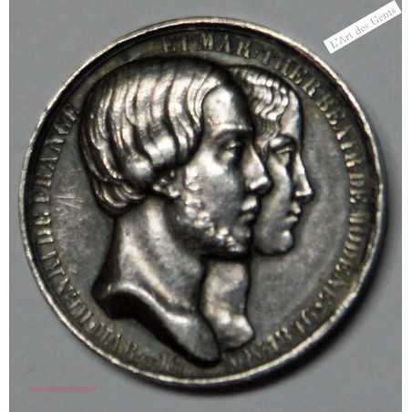 Médaille Ar. Mariage Louis-Philippe Ier 1846 SUPERBE, lartdesgents.fr