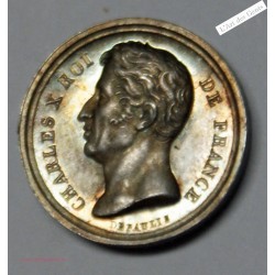 Médaille Ar. CHARLES X 1824 AVENEMENT AU TRONE SPLENDIDE, lartdesgents.fr