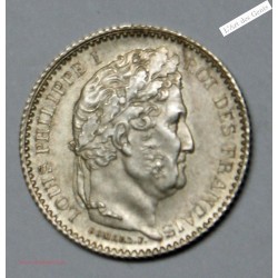 25 centimes 1847 Paris Louis-Philippe Ier Superbe+, lartdesgents.fr