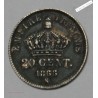 20 Centimes 1859 Paris Napoleon III FDC, lartdesgents.fr