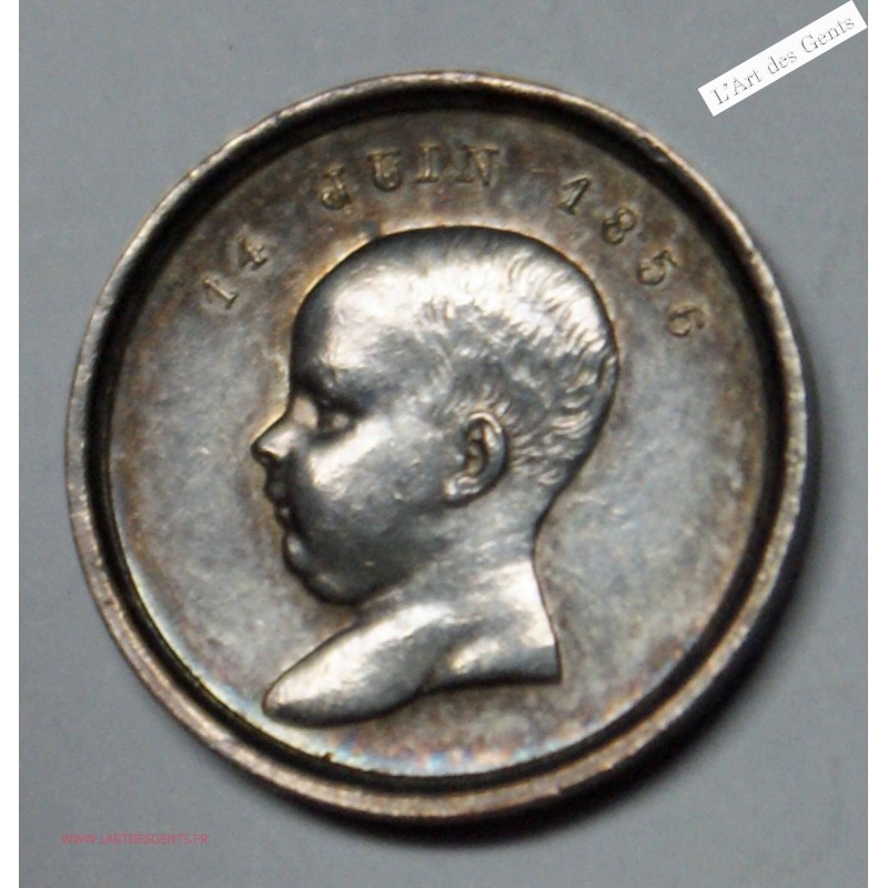 Médaille Ar. 1856 BAPTEME DE NAPOLEON IV (1), lartdesgents.fr