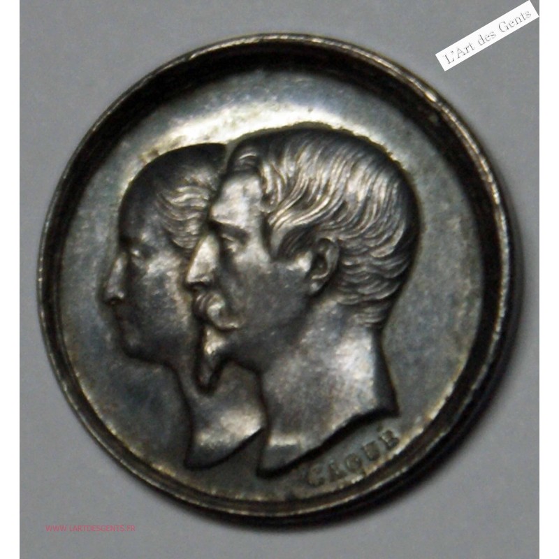 Médaille Ar. 1856 BAPTEME DE NAPOLEON IV (2), lartdesgents.fr