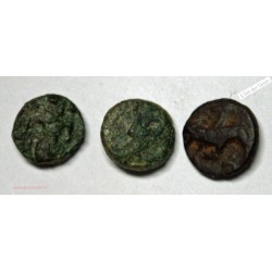 Marseille Gauloise - lot de petit bronze à l\'aigle après 49 J.C., lartdesgents