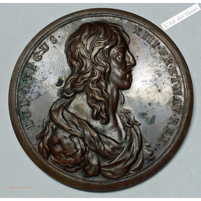 Médaille, Louis XIII Naissance du Dauphin, par Molart ZODIAC 1638, lartdesgents.fr