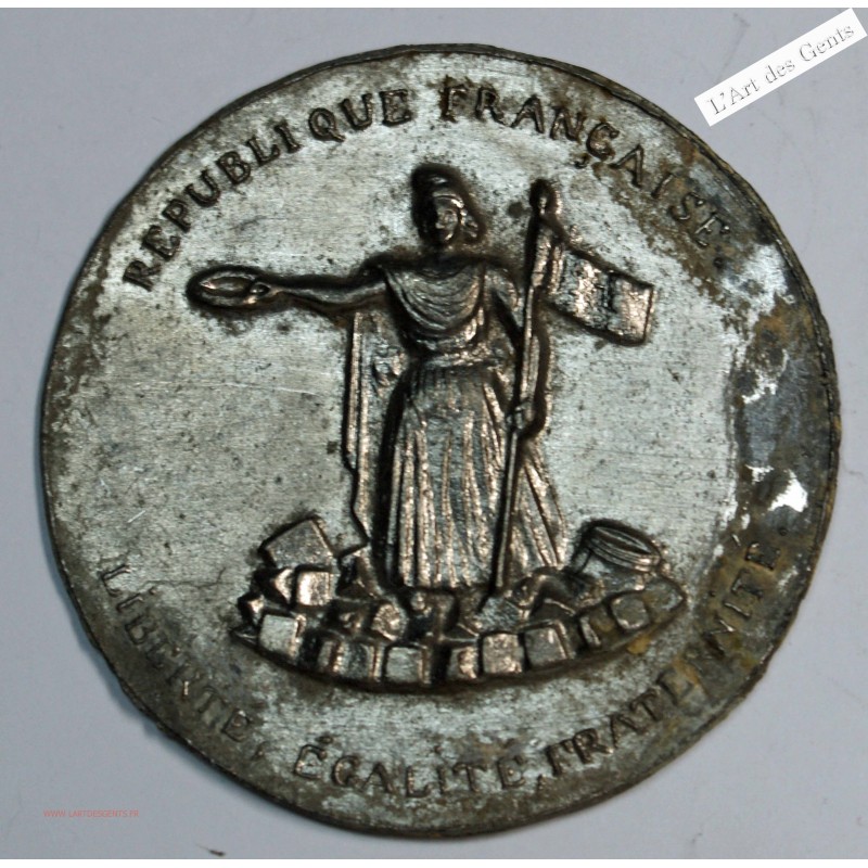 Médaille, Banquet Fraternel 1850, lartdesgents.fr