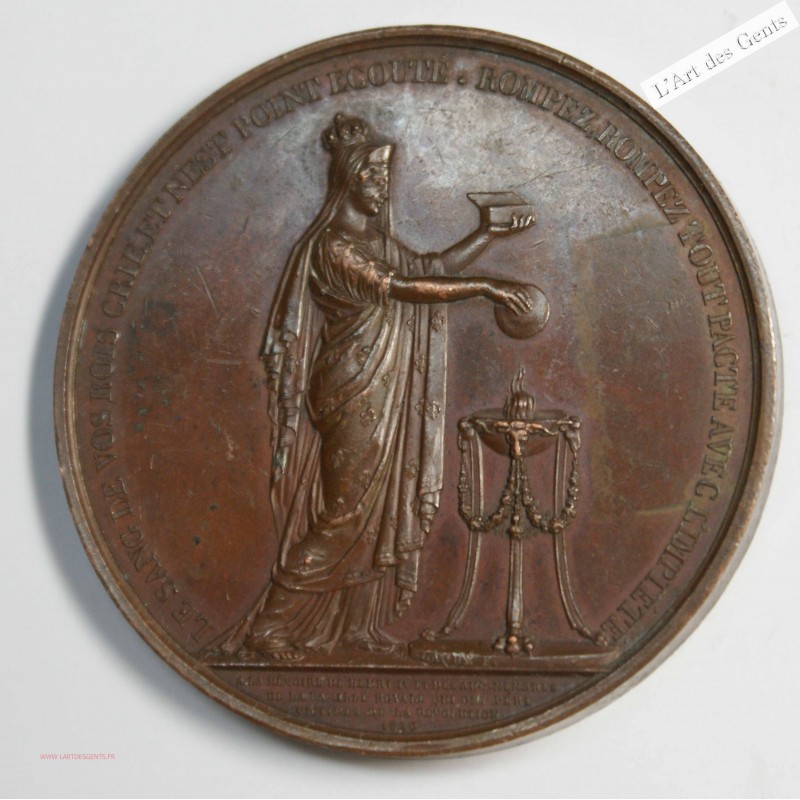 Médaille, Mémoire Henri IV 1820, lartdesgents.fr