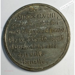 Médaille, Siège et prise de Rome Pie IX 1849, lartdesgents.fr