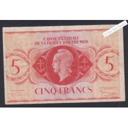 Billet Banque centrale France Outre Mer 5 Francs  lartdesgents.fr