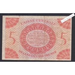 Billet Banque centrale France Outre Mer 5 Francs  lartdesgents.fr
