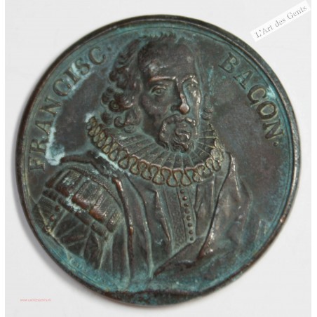 Médaille, mémorial Francis BACON, 1520-1626, lartdesgents.fr