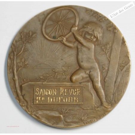 Médaille, Saigon, 1er revue Course de vélo, lartdesgents.fr