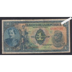 Billet Colombie 1Peso - HH  45382606 - 1954 - lartdesgents.fr