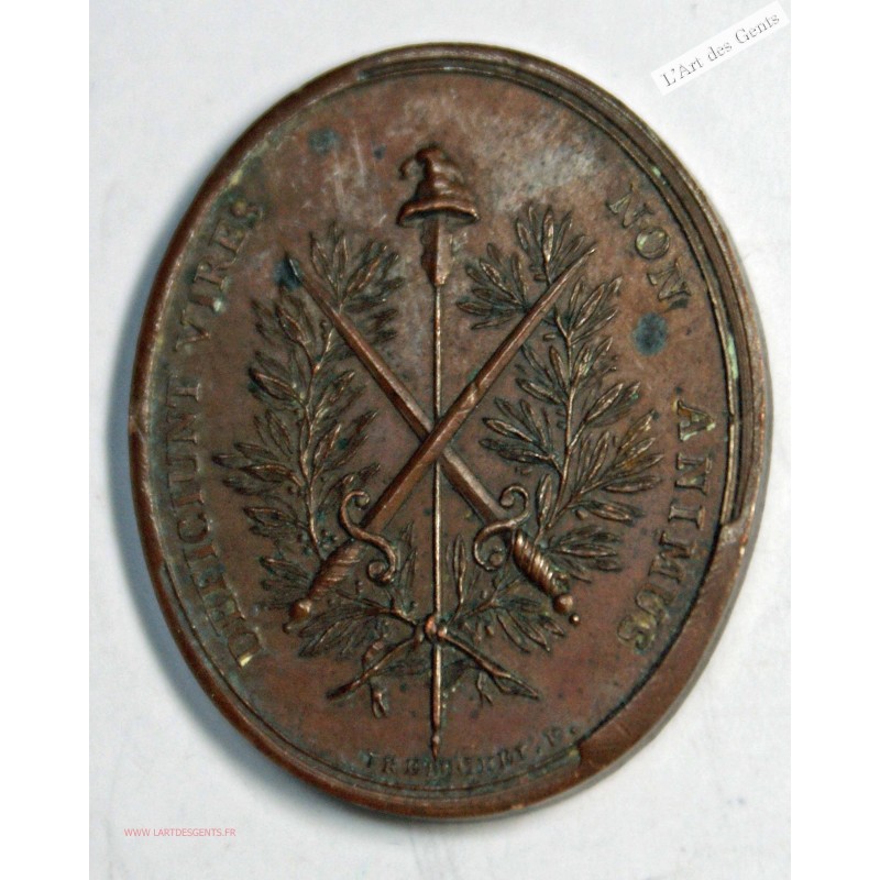 Médaille ovale, la Nation, la Loi, le Roi, par Trébuchet , lartdesgents.fr