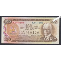 Billet Canada 100 Dollars  - AJH0712940 - 1975 - lartdesgents.fr