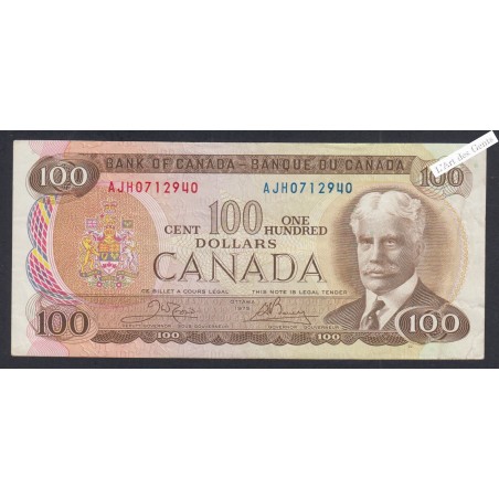 Billet Canada 100 Dollars  - AJH0712940 - 1975 - lartdesgents.fr