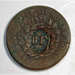 Colonies Françoises, Sol de Louis XV 1767 avec contremarque R.F, lartdesgents.fr