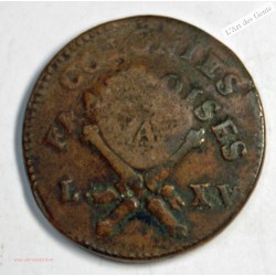Colonies Françoises, Sol de Louis XV 1767 avec contremarque R.F, lartdesgents.fr