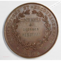 Médaille, Cavalcade des pauvres Nîmes 1877, lartdesgents.fr
