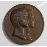 Médaille, MARIAGE VITTORIO EMANUEL II 1843, lartdesgents.fr