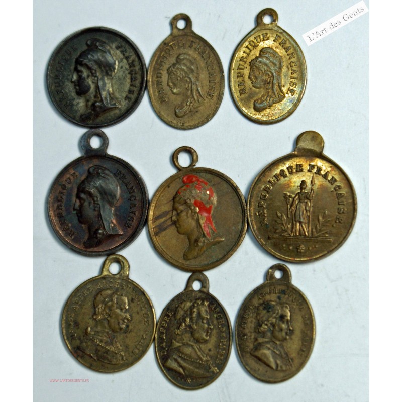 Lot 9 Médaillettes 1848 , lartdesgents.fr