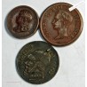 Lot 3 Médaillettes HENRI V, NAP. III SATIRIQUE, LOUIS XVII, lartdesgents.fr