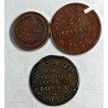 Lot 3 Médaillettes HENRI V, NAP. III SATIRIQUE, LOUIS XVII, lartdesgents.fr