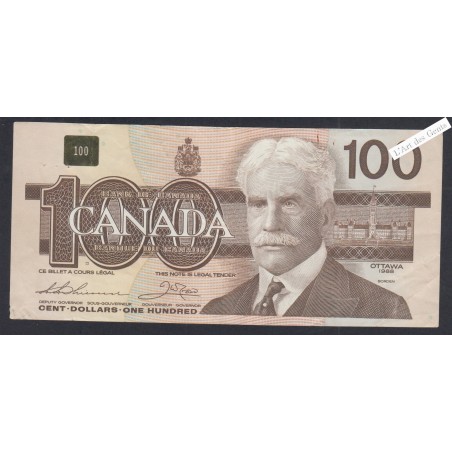 Billet Canada 100 Dollars - AJS5063769 - 1988 - lartdesgents.fr