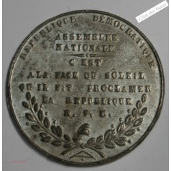 Médaille, Ouverture Assemblée Nationale, Gal Courtan, 1848, lartdesgents.fr