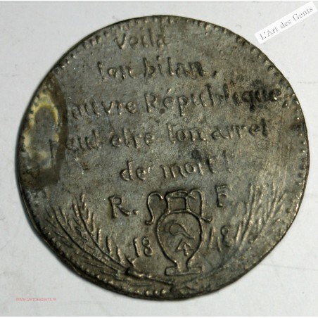Médaille, Révolutionnaire 1848 , lartdesgents.fr