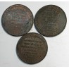 lot de 3 monnérons de 5 sols 1792 différents , lartdesgents.fr