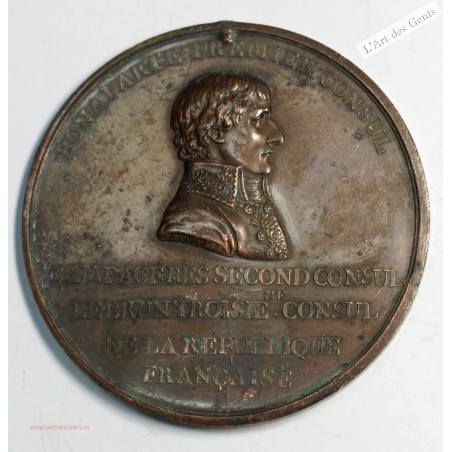 Médaille, Napoléon Ier, pierre Colonne vendome 1800 , lartdesgents.fr