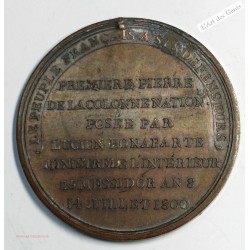 Médaille, Napoléon Ier, pierre Colonne Vendôme 1800 , lartdesgents.fr