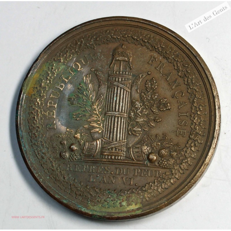 Médaille Conseil des anciens, cinq cents 1798, lartdesgents.fr