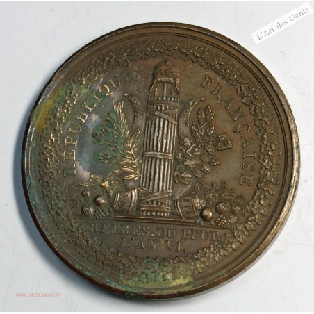 Médaille Conseil des anciens, cinq cents 1798, lartdesgents.fr